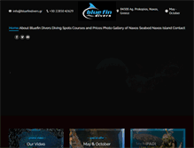 Tablet Screenshot of bluefindivers.gr